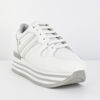 Immagine di SNEAKERS BIANCA CON PLATFORM E LACCI FRONTALI