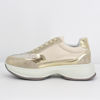 Immagine di DETTAGLI - Chunky sneaker beige con strass e sottopiede in pelle