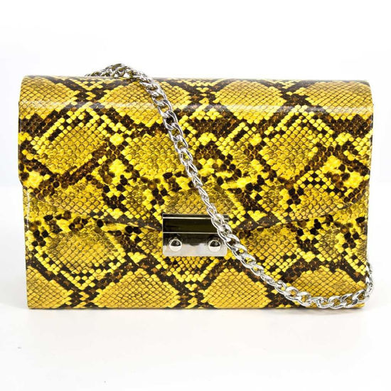 Immagine di MISS GLOBO - Mini bag con patta, stampa pitonata