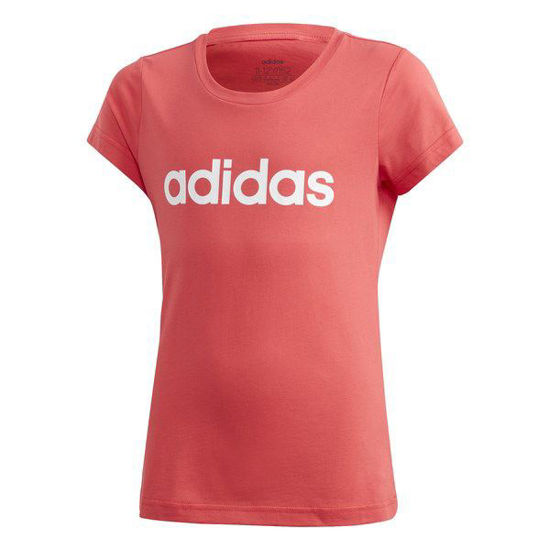 Immagine di ADIDAS  -  T-SHIRT JR MM LIN TEE PINK-WHITE