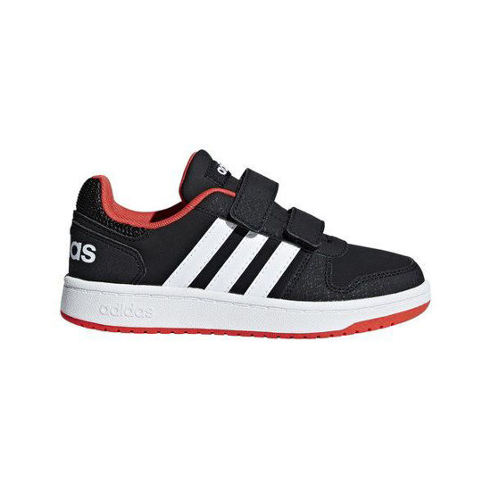 Immagine di ADIDAS - SCARPA HOOPS 2.0 PS 28-35 BLACK-WHITE