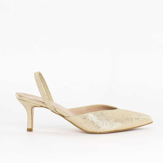 Immagine di MISS GLOBO - Décolleté slingback con scollo a V, tacco 6cm MADE IN ITALY