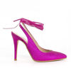 Immagine di MISS GLOBO - Décolleté di glitter lace up con scollo a V, tacco 10cm MADE IN ITALY