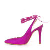 Immagine di MISS GLOBO - Décolleté di glitter lace up con scollo a V, tacco 10cm MADE IN ITALY
