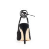 Immagine di MISS GLOBO - Décolleté di raso lace up con scollo a V, tacco 10cm MADE IN ITALY