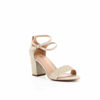 Immagine di MISS GLOBO- Sandalo glitter con sottopiede in VERA PELLE, tacco 7,7CM