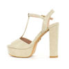 Immagine di MISS GLOBO- Sandalo lurex T-strap, tacco 14CM