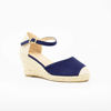 Immagine di VANILLA PUNK- Espadrillas con cinturino alla caviglia, zeppa 8CM