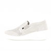 Immagine di LOOKFOOT- Slip-on traforata con strass  e sottopiede in pelle