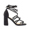 Immagine di MISS GLOBO- Sandalo lace up con sottopiede in VERA PELLE, tacco 9CM