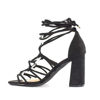 Immagine di MISS GLOBO- Sandalo lace up con sottopiede in VERA PELLE, tacco 9CM
