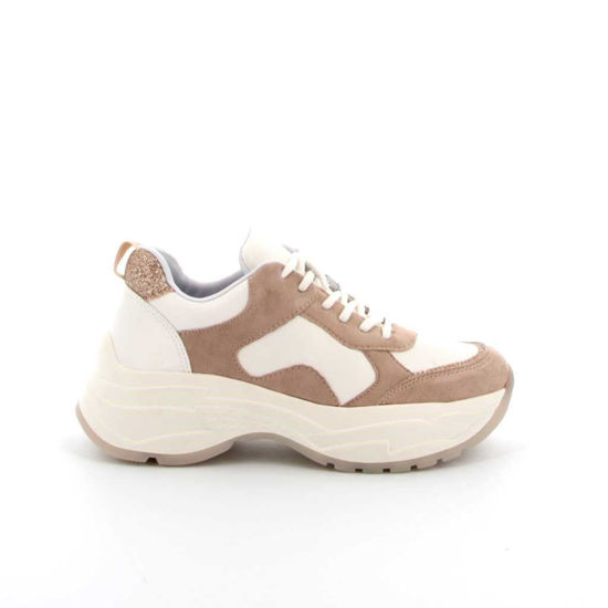 Immagine di K66 FIRENZE- Sneakers bassa multimateriale con inserti glitter