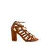 Immagine di MISS GLOBO- Sandalo lace up con sottopiede in VERA PELLE e tacco 9CM
