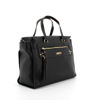 Immagine di LANCETTI- Borsa due manici con zip frontale, borchie tonde e tracolla rimovibile