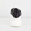 Immagine di ROXY ROSE - Sneakers bianca in pelle "made in italy" con fiore laterale e glitter