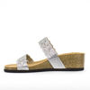 Immagine di BACHATA- Ciabatta doppia fascia con glitter e strass e sottopiede in VERA PELLE