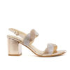 Immagine di DIVAS- Sandalo gioiello con doppia fascia strass ondulata, tacco 7,5CM