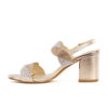 Immagine di DIVAS- Sandalo gioiello con doppia fascia strass ondulata, tacco 7,5CM