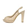Immagine di DIVAS- Décolleté spuntata slingback effetto pizzo con strass e lurex, tacco 11,5CM