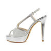 Immagine di DIVAS- Sandalo gioiello con fasce lurex e strass incrociate, tacco 13CM
