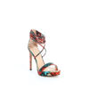 Immagine di EMANUELA P.- Sandalo lace up fantasia pitonata con tacco a stiletto 12,5CM