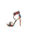 Immagine di EMANUELA P.- Sandalo lace up fantasia pitonata con tacco a stiletto 12,5CM