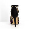 Immagine di MISS GLOBO - Sandalo bicolor con inserti pitonati e sottopiede in VERA PELLE, tacco 11,5cm
