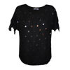 Immagine di BACHATA - TSHIRT MANICA CORTA POIS PLATINO