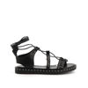 Immagine di DETTAGLI- Sandalo lace up con borchie tonde su fasce