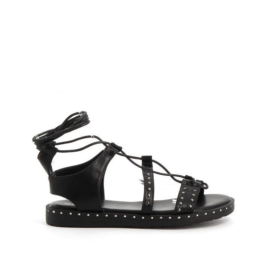 Immagine di DETTAGLI- Sandalo lace up con borchie tonde su fasce