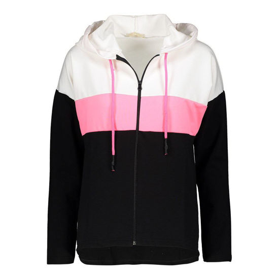 Immagine di MY JEWELS - FELPA ZIP CON CAPPUCCIO