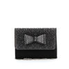 Immagine di DIVAS- Pochette lurex con strass e fiocco su patta