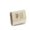 Immagine di DIVAS- Pochette lurex con strass e fiocco su patta