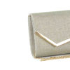 Immagine di DIVAS- Pochette lurex con bordo in metallo su patta