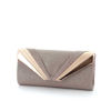 Immagine di DIVAS- Pochette lurex con fasce diagonali e strass su patta