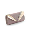 Immagine di DIVAS- Pochette lurex con fasce diagonali e strass su patta
