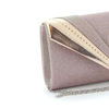 Immagine di DIVAS- Pochette lurex con fasce diagonali e strass su patta