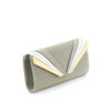 Immagine di DIVAS- Pochette lurex con fasce diagonali e strass su patta