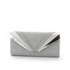 Immagine di DIVAS- Pochette lurex con fasce diagonali e strass su patta