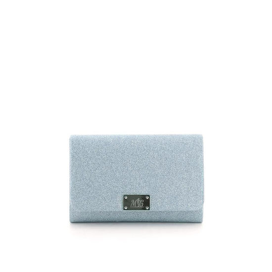 Immagine di MISS GLOBO- Mini bag gitterata con placca metallo a chiusura