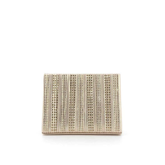 Immagine di MISS GLOBO- Pochette triangolare con fasce strass verticali