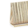 Immagine di MISS GLOBO- Pochette triangolare con fasce strass verticali