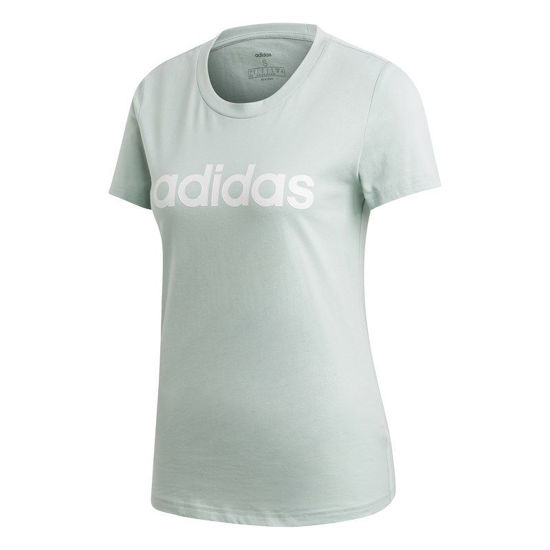 Immagine di ADIDAS - T-SHIRT MM LIN SLIM GREEN-WHITE