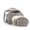 Immagine di BACHATA- Set 4 trousse fantasia fiori ed effetto laminato a rombi con trousse grande plastificata