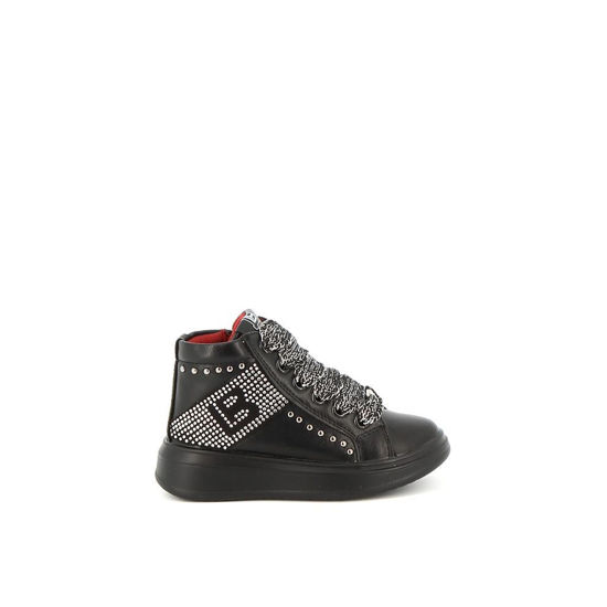 Immagine di LAURA BIAGIOTTI- Sneakers alta con strass e sottopiede in pelle