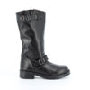 Immagine di ROXY ROSE- Stivale in pelle con punta tonda, doppia fibbia e tacco 3,5CM, MADE IN ITALY