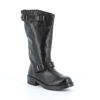 Immagine di ROXY ROSE- Stivale in pelle con punta tonda, doppia fibbia e tacco 3,5CM, MADE IN ITALY