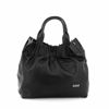 Immagine di ENRICO COLLEZIONE- Borsa due manici arricciata con pochette all'interno e tracolla rimovibile