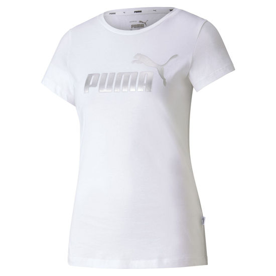 Immagine di T-SHIRT MM ESS+METALLIC TEE WHITE-SILVER