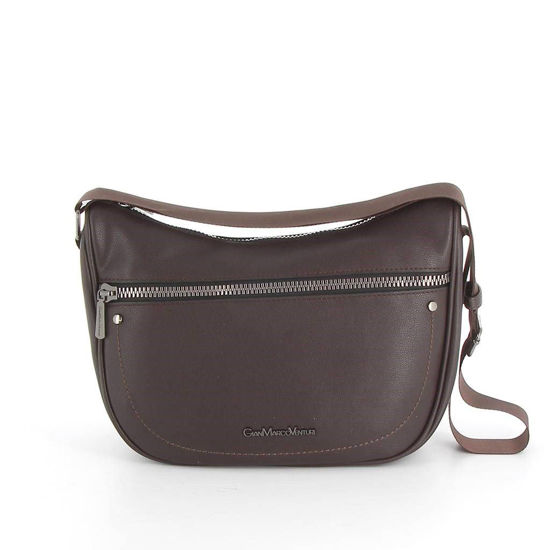 Immagine di GIANMARCO VENTURI- Borsa mezzaluna con zip frontale orizzontale